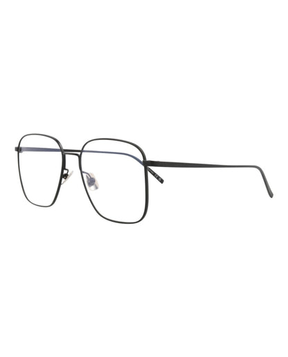 Saint Laurent Square-Frame Metal Optical Frames Black Black Transparent (SL491-30011857-004)