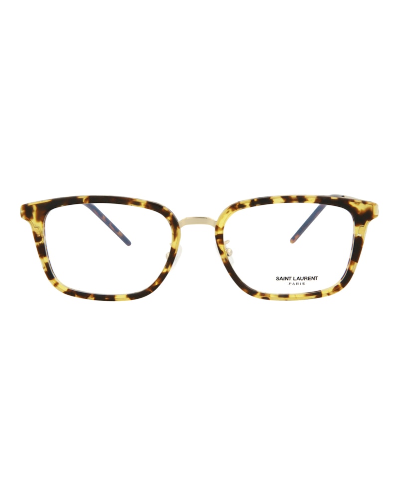 Saint Laurent Square-Frame Metal Optical Frames Gold Gold Transparent (SL452FSLIM-30011111-004)