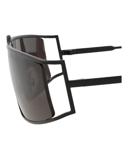 Saint Laurent Square-Frame Metal Sunglasses Black Black Black (SL606-30014540-001)