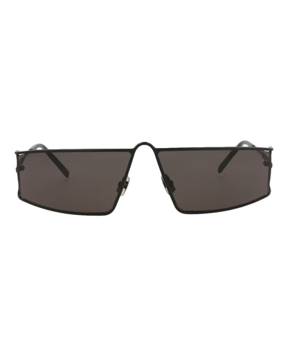 Saint Laurent Square-Frame Metal Sunglasses Black Black Black (SL606-30014540-001)