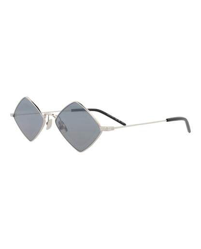 Saint Laurent Square-Frame Metal Sunglasses Silver Silver Silver (SL302LISA-30007821-010)