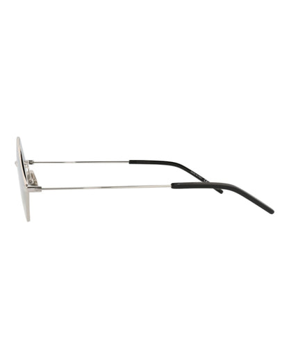 Saint Laurent Square-Frame Metal Sunglasses Silver Silver Silver (SL302LISA-30007821-010)