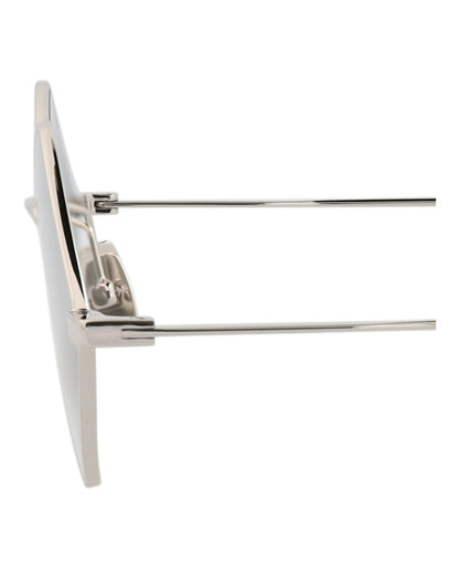 Saint Laurent Square-Frame Metal Sunglasses Silver Silver Silver (SL302LISA-30007821-010)