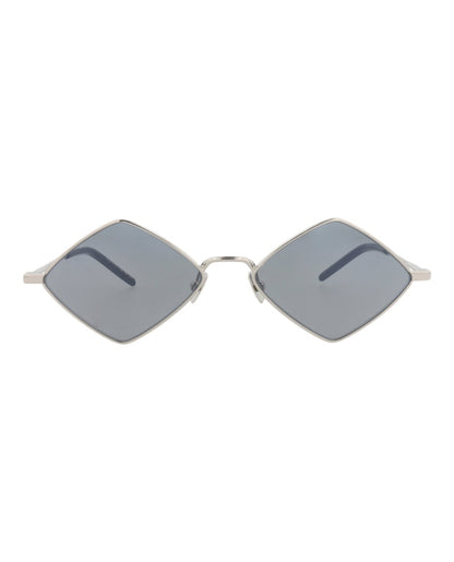 Saint Laurent Square-Frame Metal Sunglasses Silver Silver Silver (SL302LISA-30007821-010)