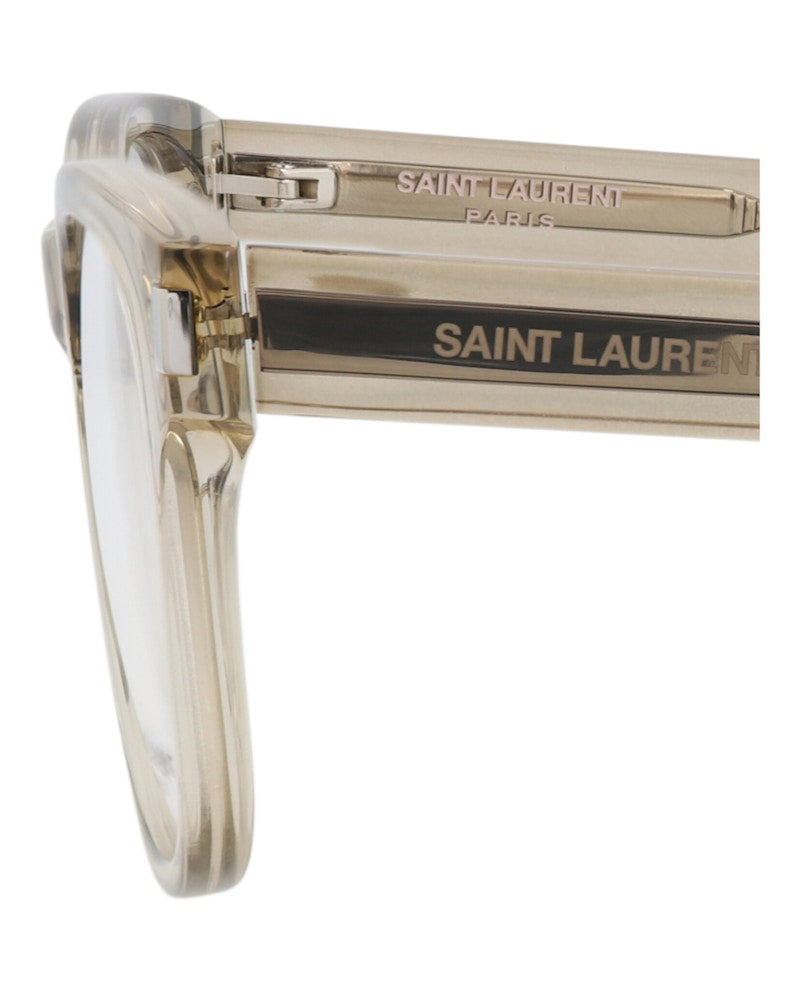 Saint Laurent Square-Frame Recycled Acetate Optical Frames Beige Beige Transparent (SL663-30015243-003)