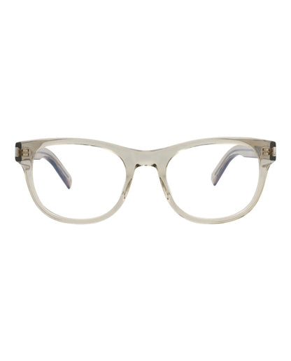 Saint Laurent Square-Frame Recycled Acetate Optical Frames Beige Beige Transparent (SL663-30015243-003)