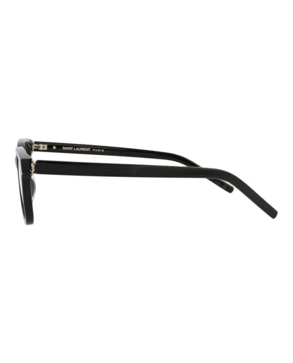 Saint Laurent Square-Frame Recycled Acetate Optical Frames Black Black Transparent (SLM110-30013739-001)