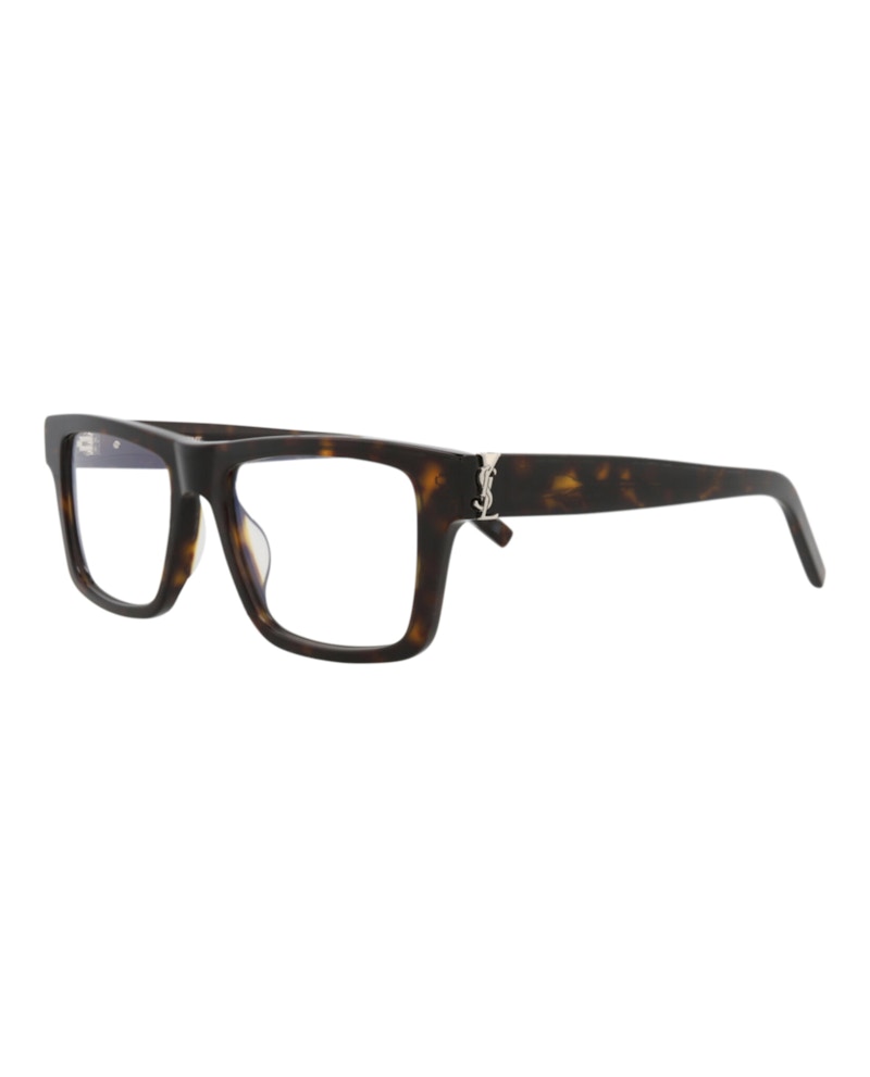 Saint Laurent Square-Frame Recycled Acetate Optical Frames Havana Havana Transparent (SLM10B-30015274-002)