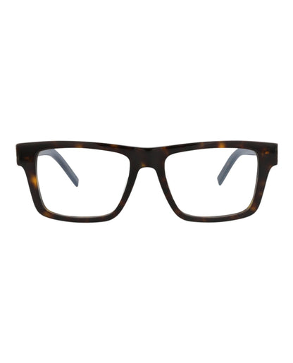 Saint Laurent Square-Frame Recycled Acetate Optical Frames Havana Havana Transparent (SLM10B-30015274-002)