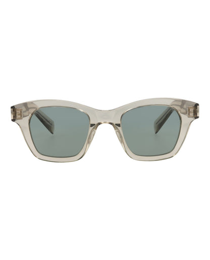 Saint Laurent Square-Frame Recycled Acetate Sunglasses Beige Beige Green (SL592-30014072-005)