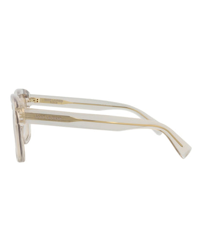 Saint Laurent Square-Frame Recycled Acetate Sunglasses Beige Beige Yellow (SL558-30013781-009)