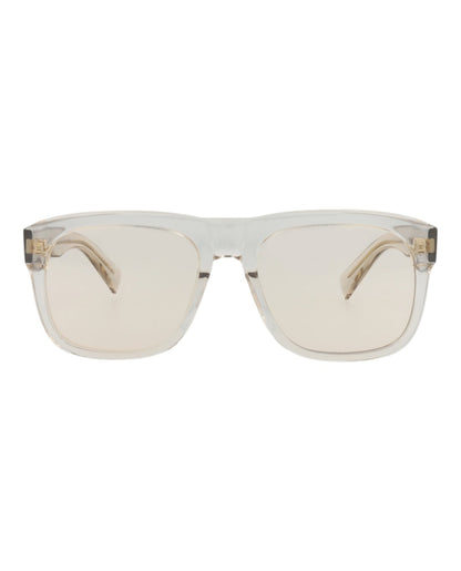 Saint Laurent Square-Frame Recycled Acetate Sunglasses Beige Beige Yellow (SL558-30013781-009)