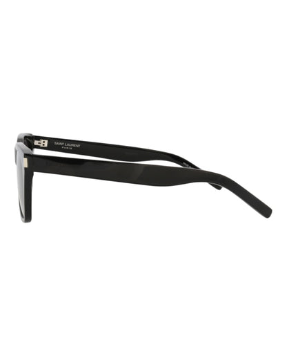 Saint Laurent Square-Frame Recycled Acetate Sunglasses Black/Black/Black (SL598-30014320-001)