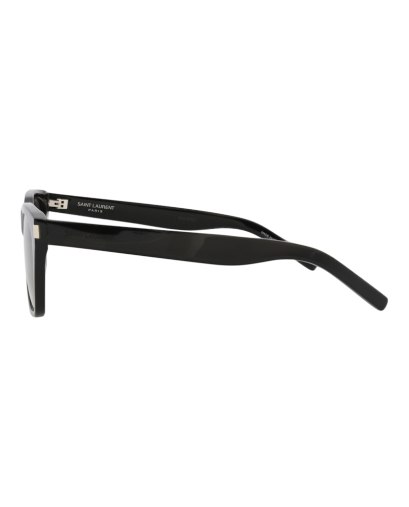 Saint Laurent Square-Frame Recycled Acetate Sunglasses Black/Black/Black (SL598-30014320-001)