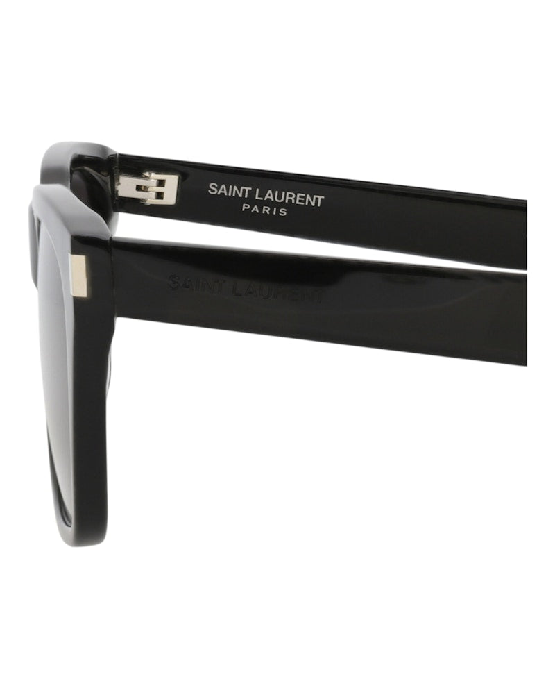 Saint Laurent Square-Frame Recycled Acetate Sunglasses Black/Black/Black (SL598-30014320-001)