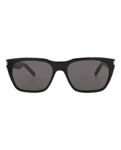Saint Laurent Square-Frame Recycled Acetate Sunglasses Black/Black/Black (SL598-30014320-001)