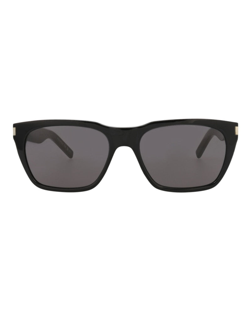 Saint Laurent Square-Frame Recycled Acetate Sunglasses Black/Black/Black (SL598-30014320-001)
