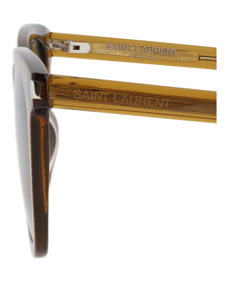 Saint Laurent Square-Frame Recycled Acetate Sunglasses Brown Brown Brown (SL716SLIM-30015807-005)