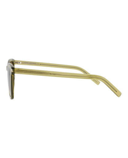 Saint Laurent Square-Frame Recycled Acetate Sunglasses Green Green Brown (SL716SLIM-30015807-004)