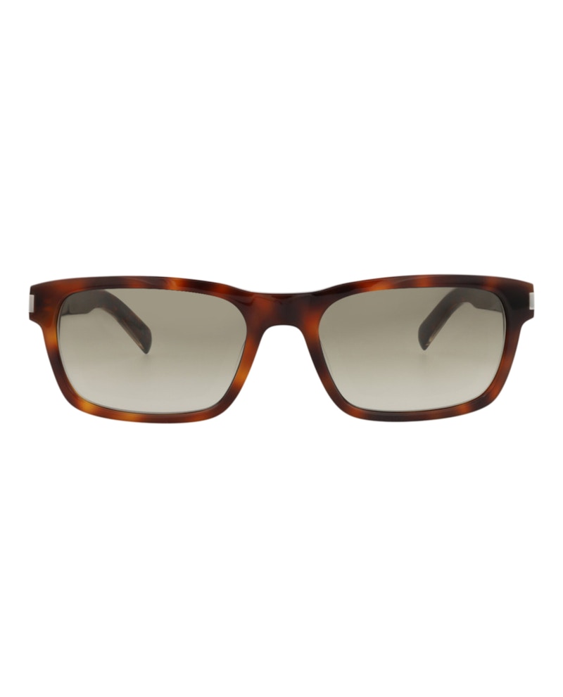 Saint Laurent Square-Frame Recycled Acetate Sunglasses Havana Crystal Brown (SL662-30015242-002)