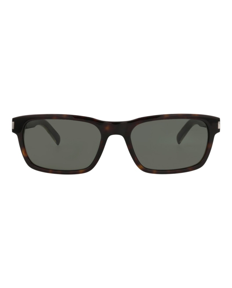 Saint Laurent Square-Frame Recycled Acetate Sunglasses Havana Crystal Grey (SL662-30015242-004)