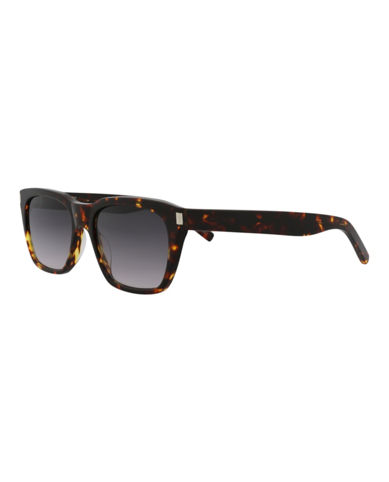 Saint Laurent Square-Frame Recycled Acetate Sunglasses Havana/Havana/Grey (SL598-30014320-004)