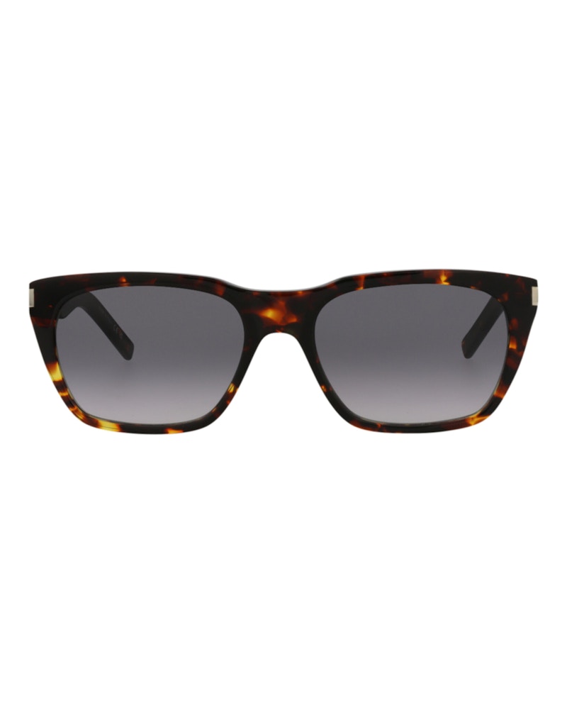 Saint Laurent Square-Frame Recycled Acetate Sunglasses Havana/Havana/Grey (SL598-30014320-004)