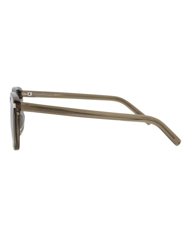 Saint Laurent Square Rectangle Sunglasses Brown/Brown/Silver (SL339-30008541-005)
