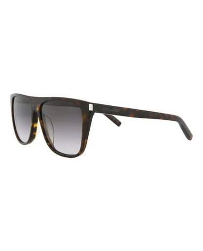 Saint Laurent Square Rectangle Sunglasses Havana/Havana/Grey (SL1F-30006302-003)