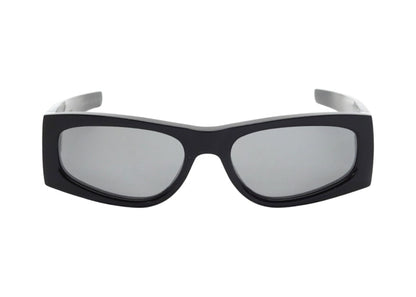 Saint Laurent Square Sunglasses Black Black Silver-Black Black Silver (SL-M140-002)