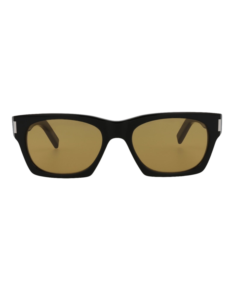 Saint Laurent Square Sunglasses Black/Black/Yellow (SL402-30009329-010)