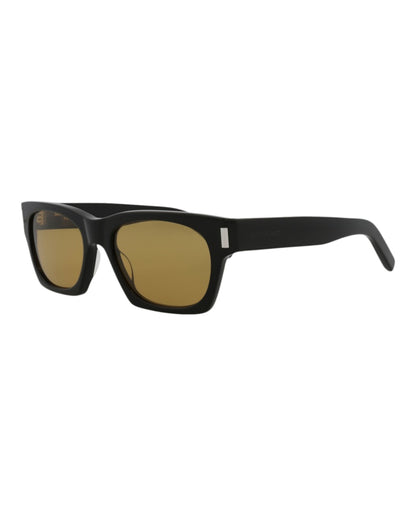 Saint Laurent Square Sunglasses Black/Black/Yellow (SL402-30009329-010)