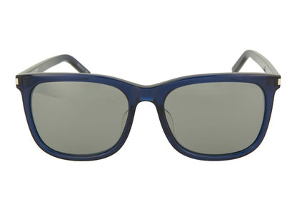 Saint Laurent Square Sunglasses Blue/Blue/Silver (SL116K-30000489-003)