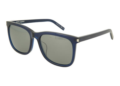 Saint Laurent Square Sunglasses Blue/Blue/Silver (SL116K-30000489-003)