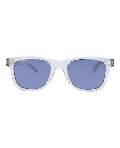 Saint Laurent Square Sunglasses Crystal/Crystal/Blue (SL51RIM-30013258-004)