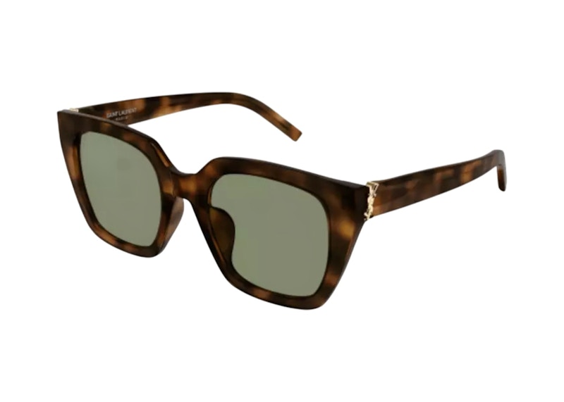 Saint Laurent Square Sunglasses Havana-Green (SL-M143-F-003)