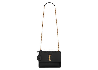 Saint Laurent Sunset Chain Bag Medium Noir