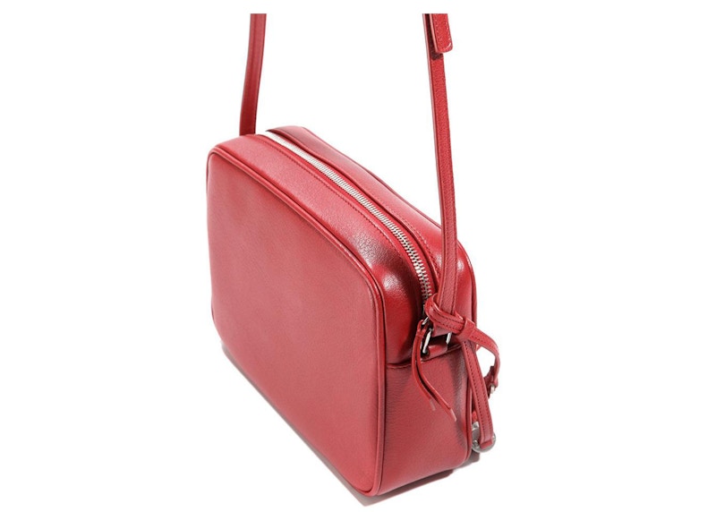 Saint Laurent Tassel Camera Crossbody Bag Red