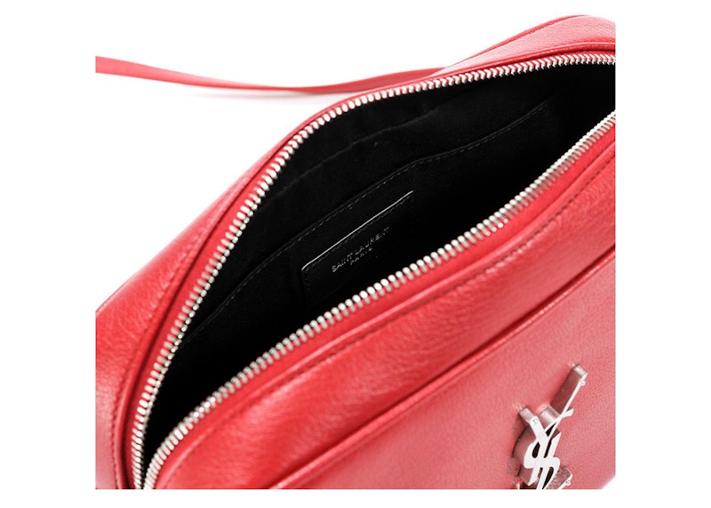 Saint Laurent Tassel Camera Crossbody Bag Red