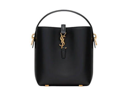 Saint Laurent The 37 Mini in Shiny Leather Black