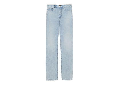 Saint Laurent Women's Janice Denim Jeans Clear Sky Blue