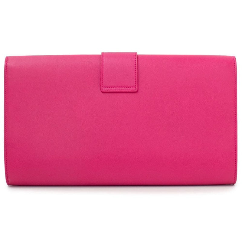 Saint Laurent Y Clutch Large Fuschia
