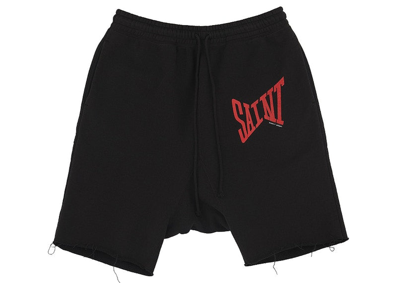 Saint Michael Logo Sweatshort Black