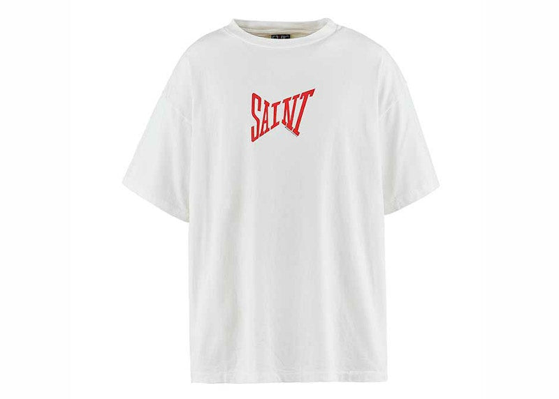Saint Michael Ribon Saint T-shirt White/Red