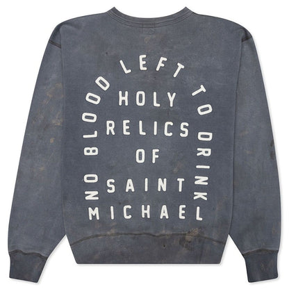 Saint Michael Saint Crewneck Sweatshirt Gray/Blue