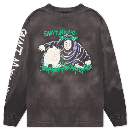 Saint Michael Sheep Gorilla L/S T-shirt Black