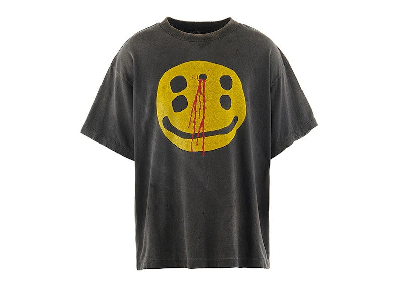 Saint Michael x Cactus Plant Flea Market SMILE Tee Black