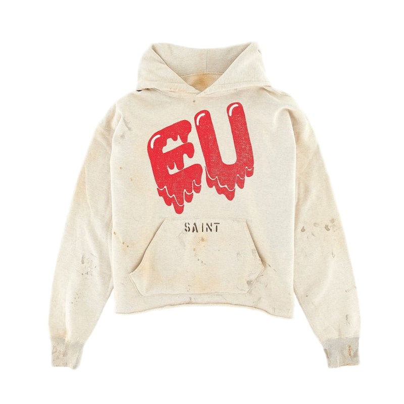 Saint Michael x Emotionally Unavailable Hoodie Beige