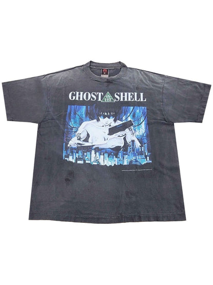 Saint Michael x Ghost In The Shell Short Sleeve T-shirt Black