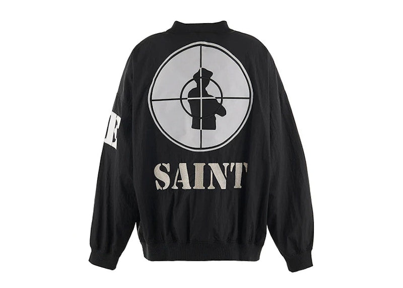 Saint Michael x Public Enemy Nylon Pullover Black
